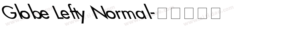Globe Lefty Normal字体转换